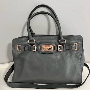 Gray and Rose Gold Michael Kors Bag